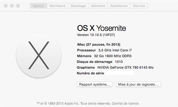 freelance maintenance intégrateur hackintosh 10.10.5 (14F27)